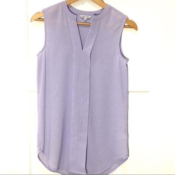 Naked Zebra Tops - Naked Zebra Lilac Sleeveless Blouse Size Small